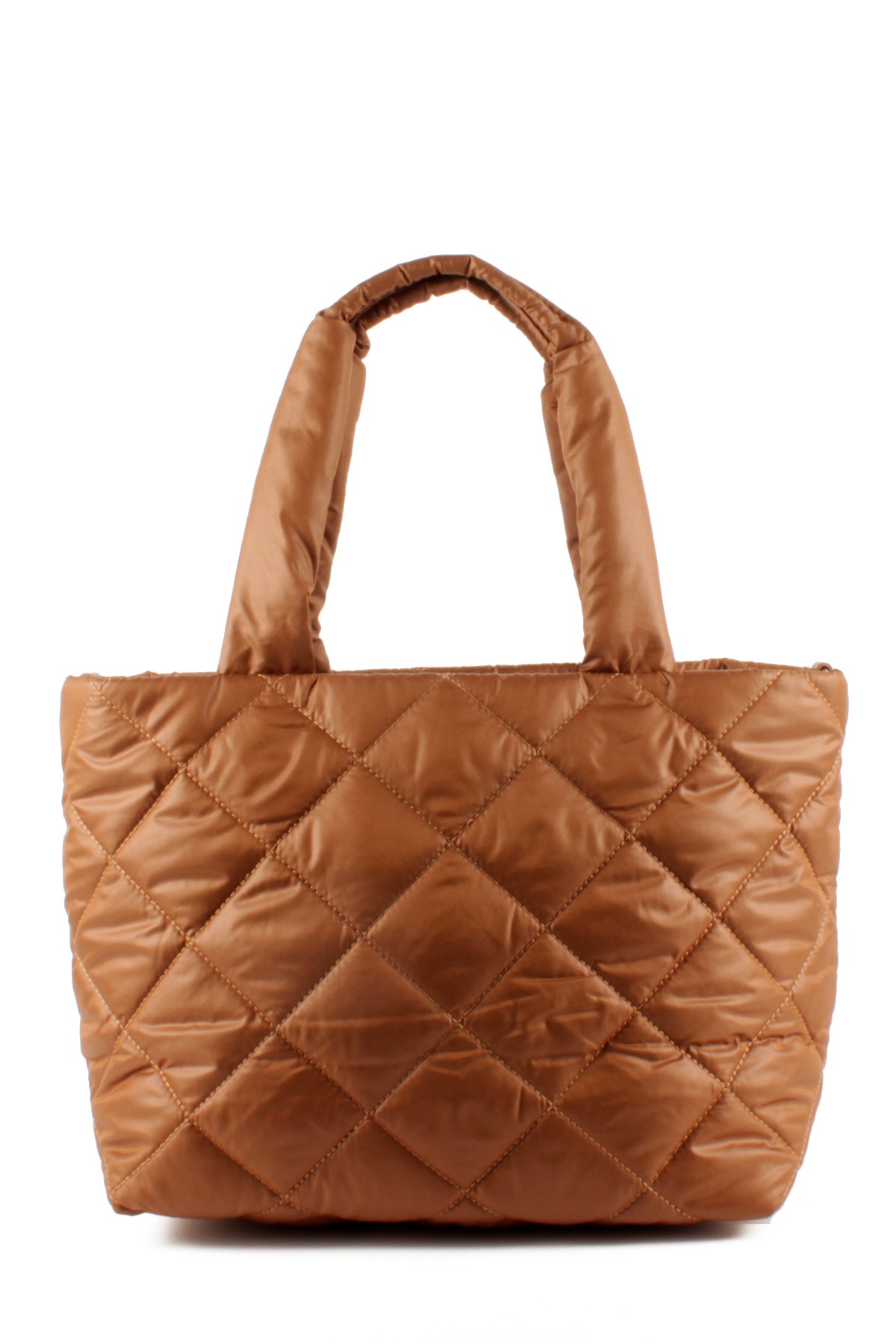 LWE10757-SyhTalhaLuwwe Bag'sKadın Kapitoneli Paraşüt Kumaş Çapraz Askılı Şişme Puf El ve Omuz Çantası (10757)