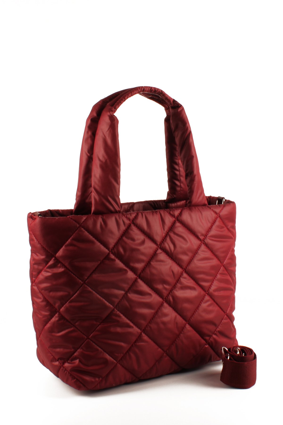 LWE10757-SyhTalhaLuwwe Bag'sKadın Kapitoneli Paraşüt Kumaş Çapraz Askılı Şişme Puf El ve Omuz Çantası (10757)