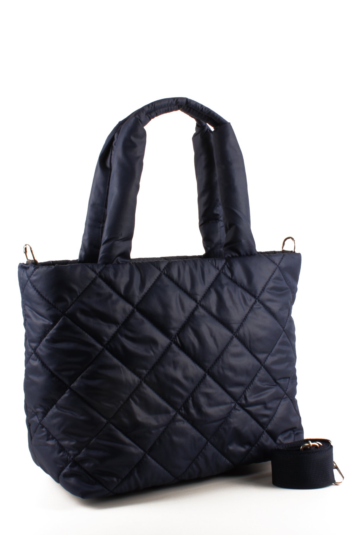 LWE10757-SyhTalhaLuwwe Bag'sKadın Kapitoneli Paraşüt Kumaş Çapraz Askılı Şişme Puf El ve Omuz Çantası (10757)