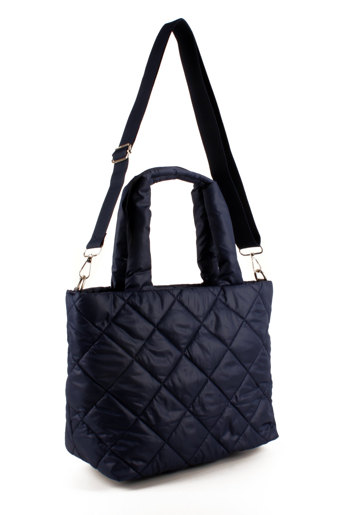 LWE10757-SyhTalhaLuwwe Bag'sKadın Kapitoneli Paraşüt Kumaş Çapraz Askılı Şişme Puf El ve Omuz Çantası (10757)