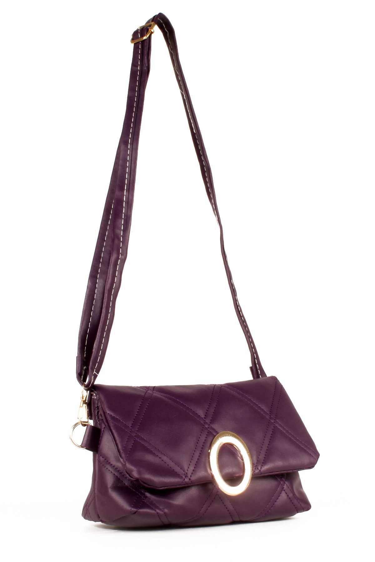 LWE20641-SyhTalhaLuwwe Bag'sKadın Kapitoneli Toka Detaylı Omuz Çantası (20641)