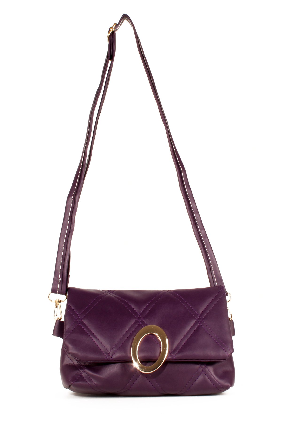 LWE20641-SyhTalhaLuwwe Bag'sKadın Kapitoneli Toka Detaylı Omuz Çantası (20641)