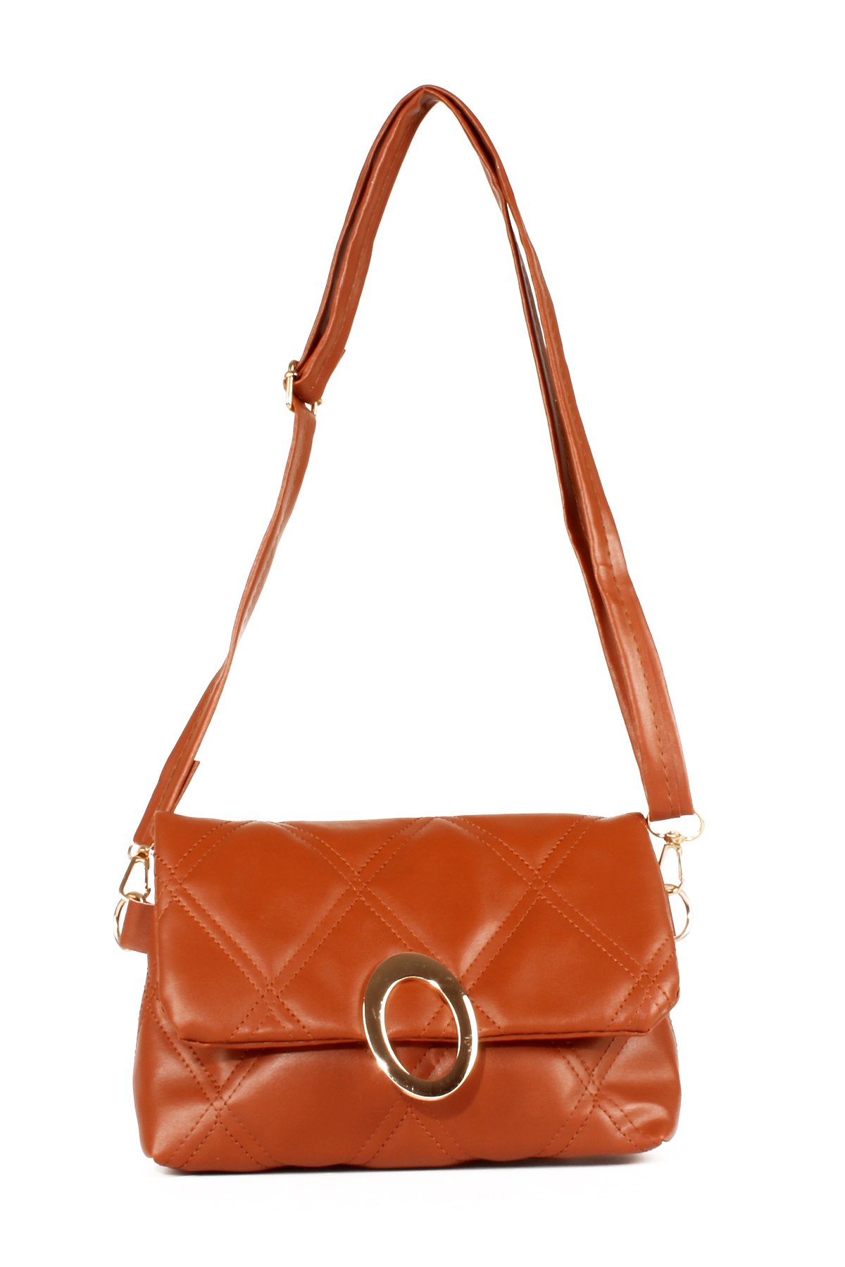 LWE20641-SyhTalhaLuwwe Bag'sKadın Kapitoneli Toka Detaylı Omuz Çantası (20641)