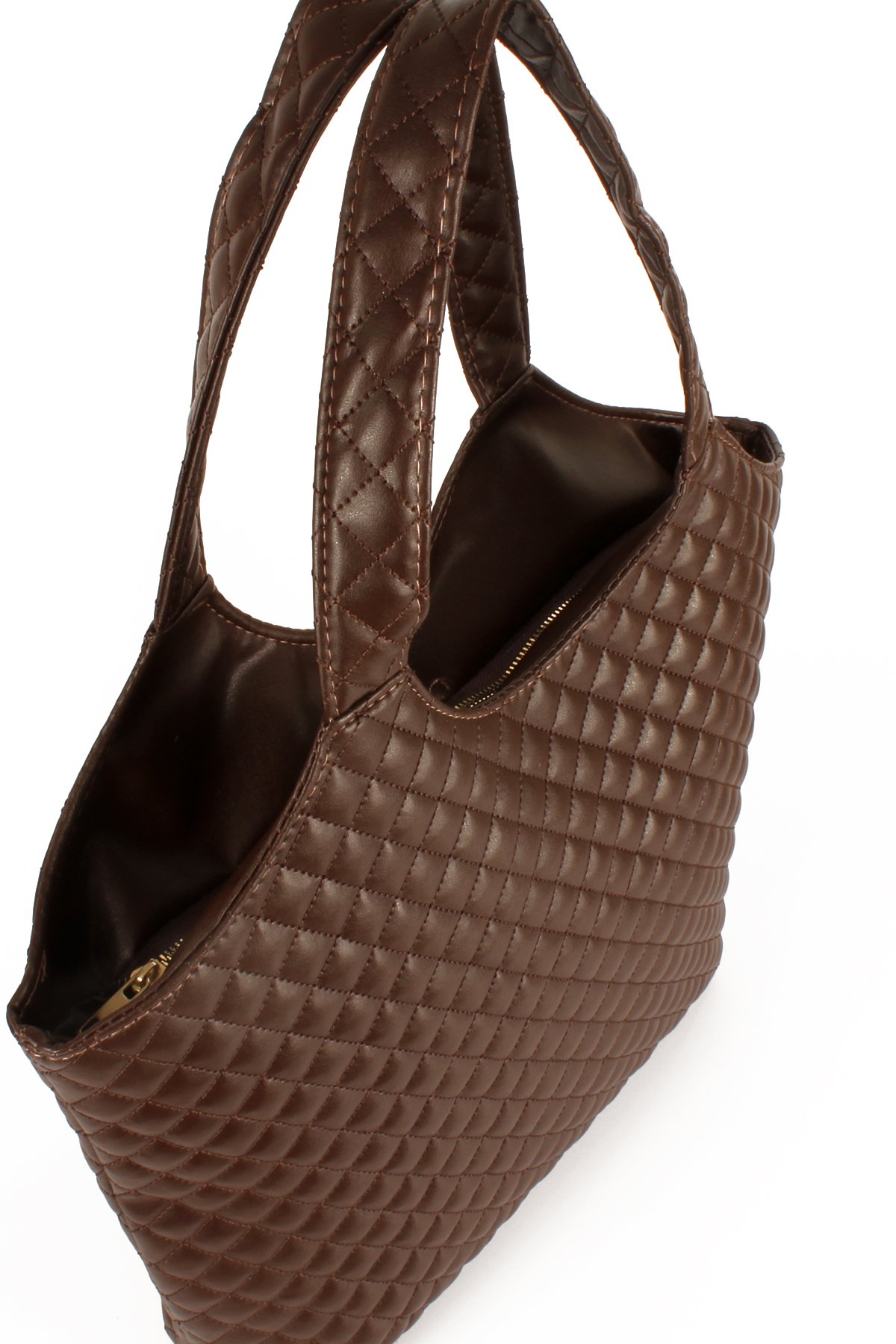 LWE1729-SyhTalhaLuwwe Bag'sKadın Kapitoneli Y S L Kesim Büyük Boy Salaş Kol Çantası (1729)