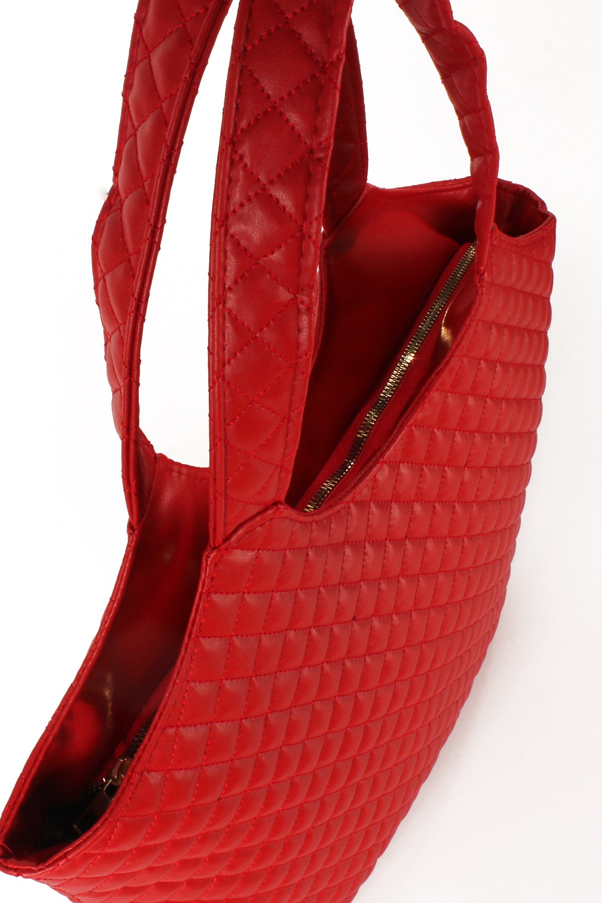 LWE1729-SyhTalhaLuwwe Bag'sKadın Kapitoneli Y S L Kesim Büyük Boy Salaş Kol Çantası (1729)