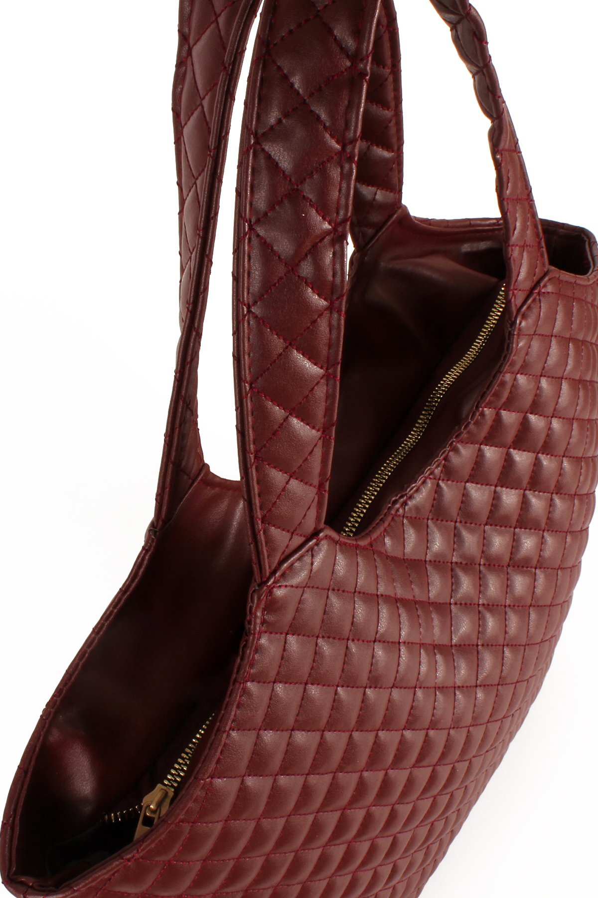 LWE1729-SyhTalhaLuwwe Bag'sKadın Kapitoneli Y S L Kesim Büyük Boy Salaş Kol Çantası (1729)