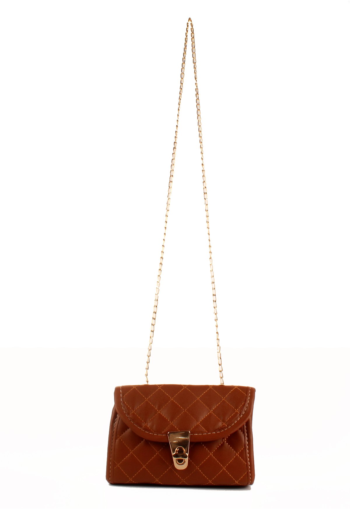 LWE20685-SyhTalhaLuwwe Bag'sKadın Kapitoneli Zincir Askılı Kapaklı Omuz Çantası (20685)