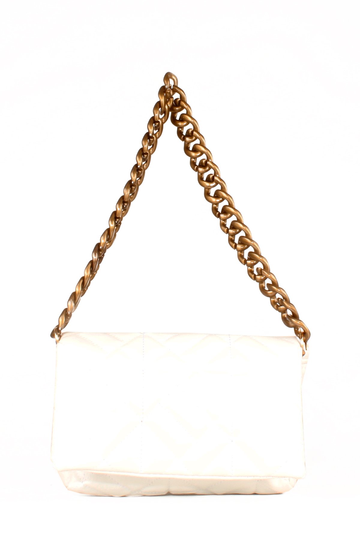 LWE20645-SyhTalhaLuwwe Bag'sKadın Kapitoneli Zincir Askılı Kapaklı Baguette&Omuz Çantası (20645)