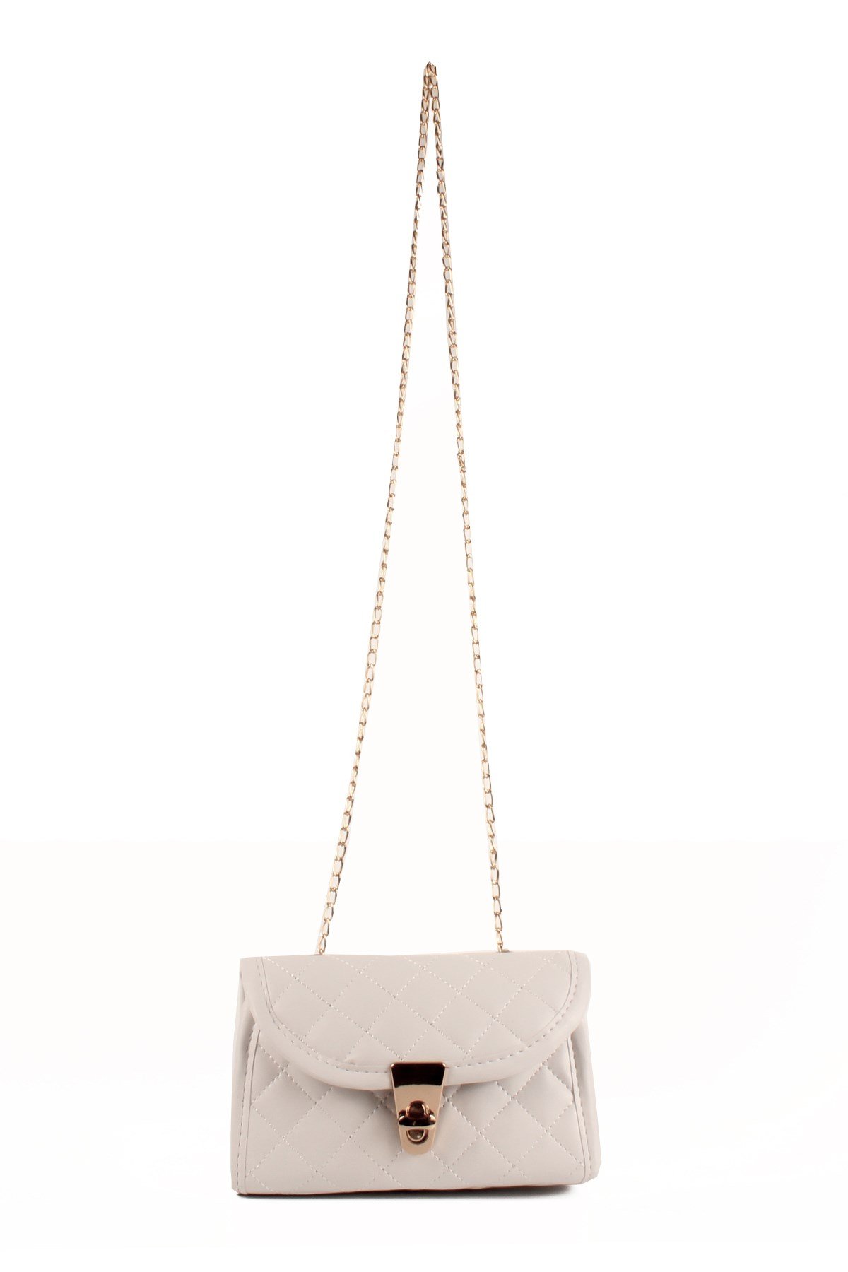 LWE20685-SyhTalhaLuwwe Bag'sKadın Kapitoneli Zincir Askılı Kapaklı Omuz Çantası (20685)