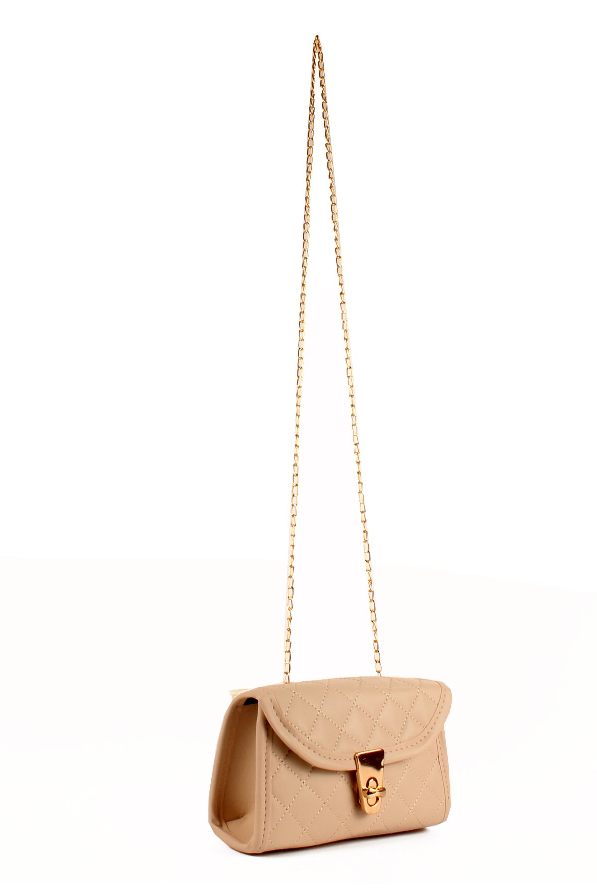 LWE20685-SyhTalhaLuwwe Bag'sKadın Kapitoneli Zincir Askılı Kapaklı Omuz Çantası (20685)