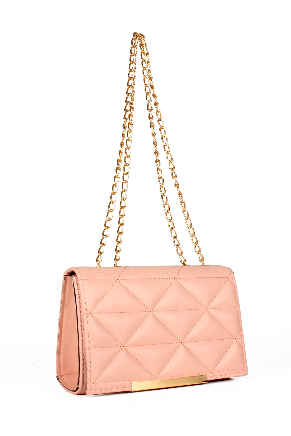 LWE20574-STalhaLuwwe Bag'sKadın Kapitoneli Zincir Askılı Omuz Çantası (20574)