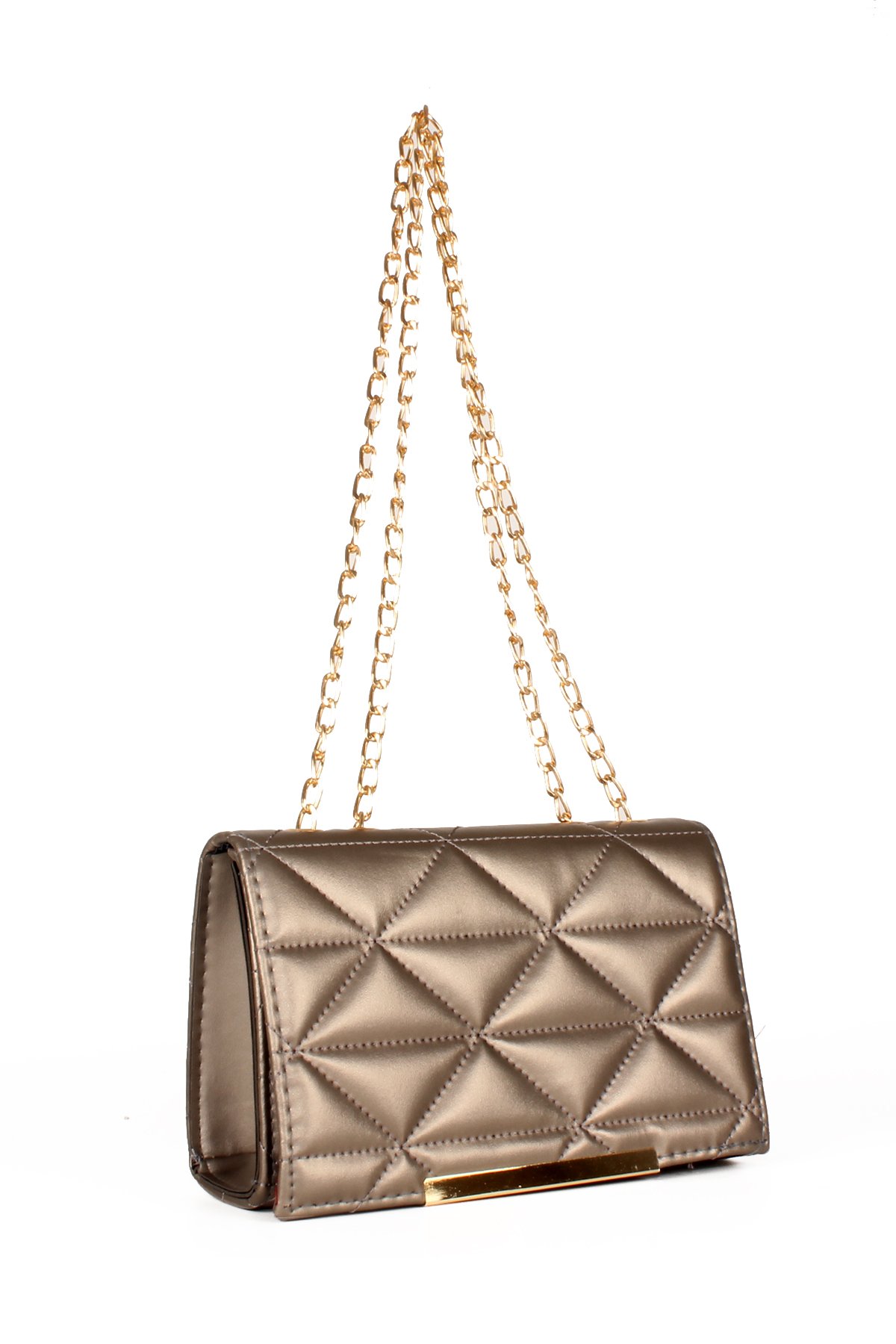 LWE20574-STalhaLuwwe Bag'sKadın Kapitoneli Zincir Askılı Omuz Çantası (20574)