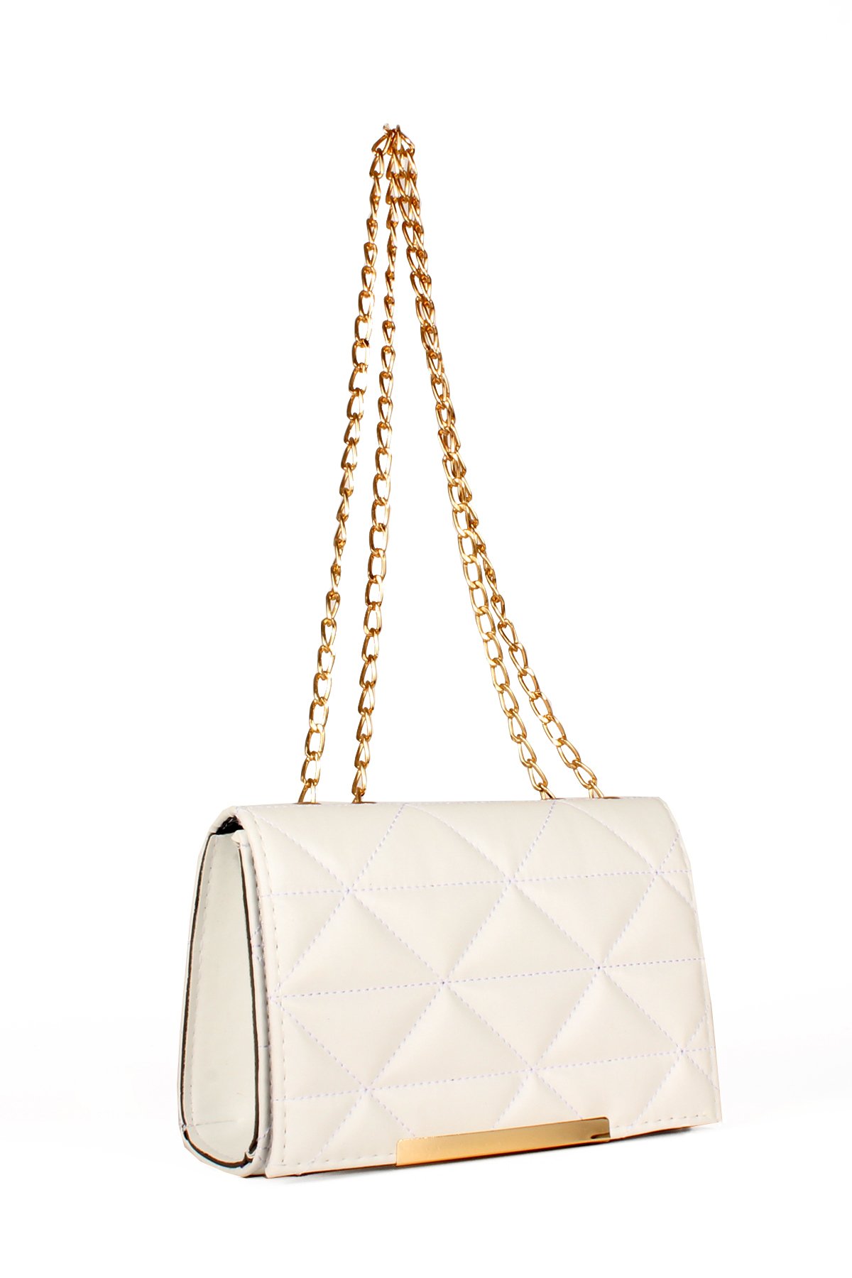 LWE20574-STalhaLuwwe Bag'sKadın Kapitoneli Zincir Askılı Omuz Çantası (20574)