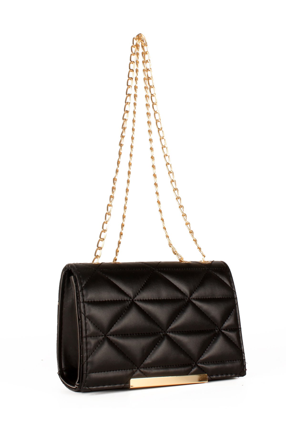 LWE20574-STalhaLuwwe Bag'sKadın Kapitoneli Zincir Askılı Omuz Çantası (20574)