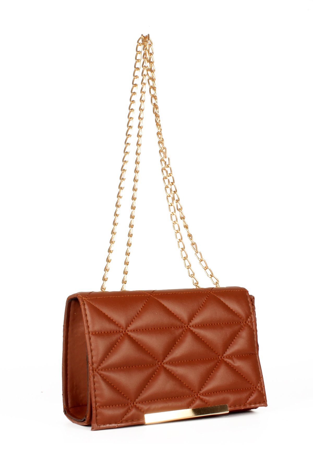 LWE20574-STalhaLuwwe Bag'sKadın Kapitoneli Zincir Askılı Omuz Çantası (20574)