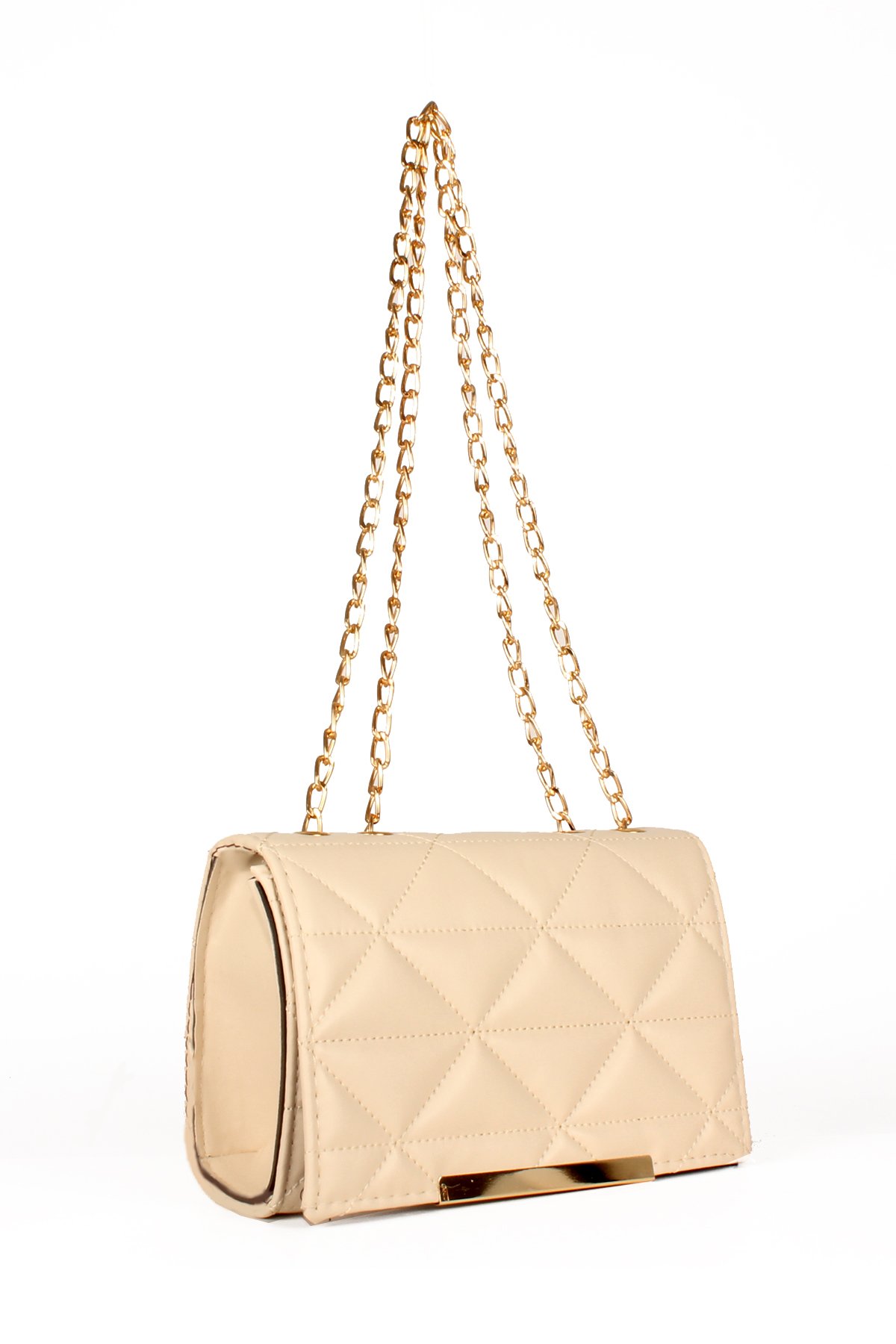 LWE20574-STalhaLuwwe Bag'sKadın Kapitoneli Zincir Askılı Omuz Çantası (20574)