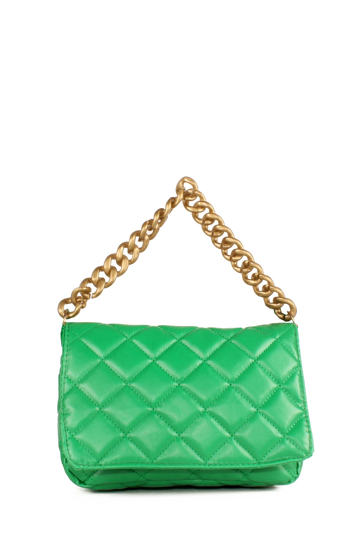 LWE20655-SyhTalhaLuwwe Bag'sKadın Kapitoneli Zincir El Askılı Omuz Askılı Kapaklı El ve Omuz Çantası (20655)