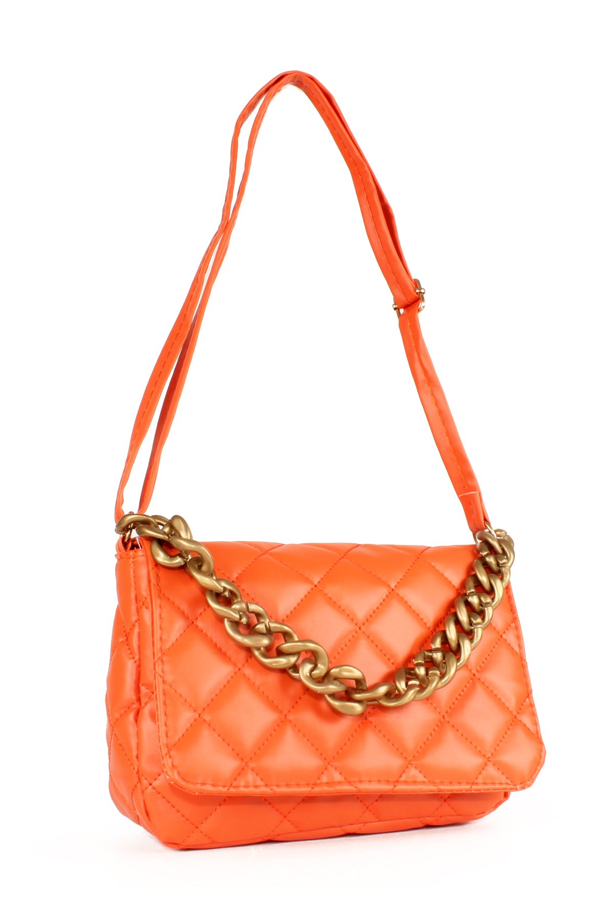 LWE20655-SyhTalhaLuwwe Bag'sKadın Kapitoneli Zincir El Askılı Omuz Askılı Kapaklı El ve Omuz Çantası (20655)