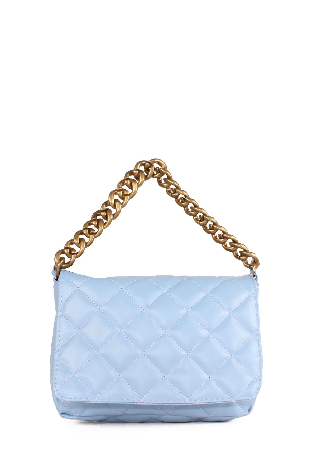 LWE20655-SyhTalhaLuwwe Bag'sKadın Kapitoneli Zincir El Askılı Omuz Askılı Kapaklı El ve Omuz Çantası (20655)