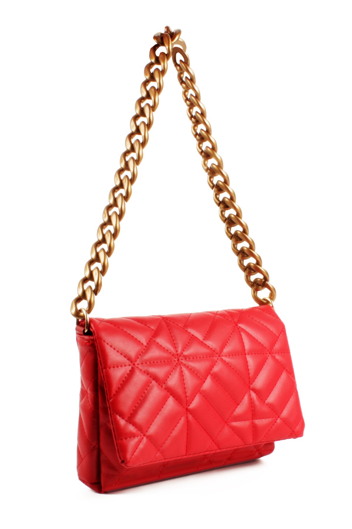 LWE20652-SyhTalhaLuwwe Bag'sKadın Kapitoneli Zincir El ve Omuz Askılı Omuz Çantası (20652)