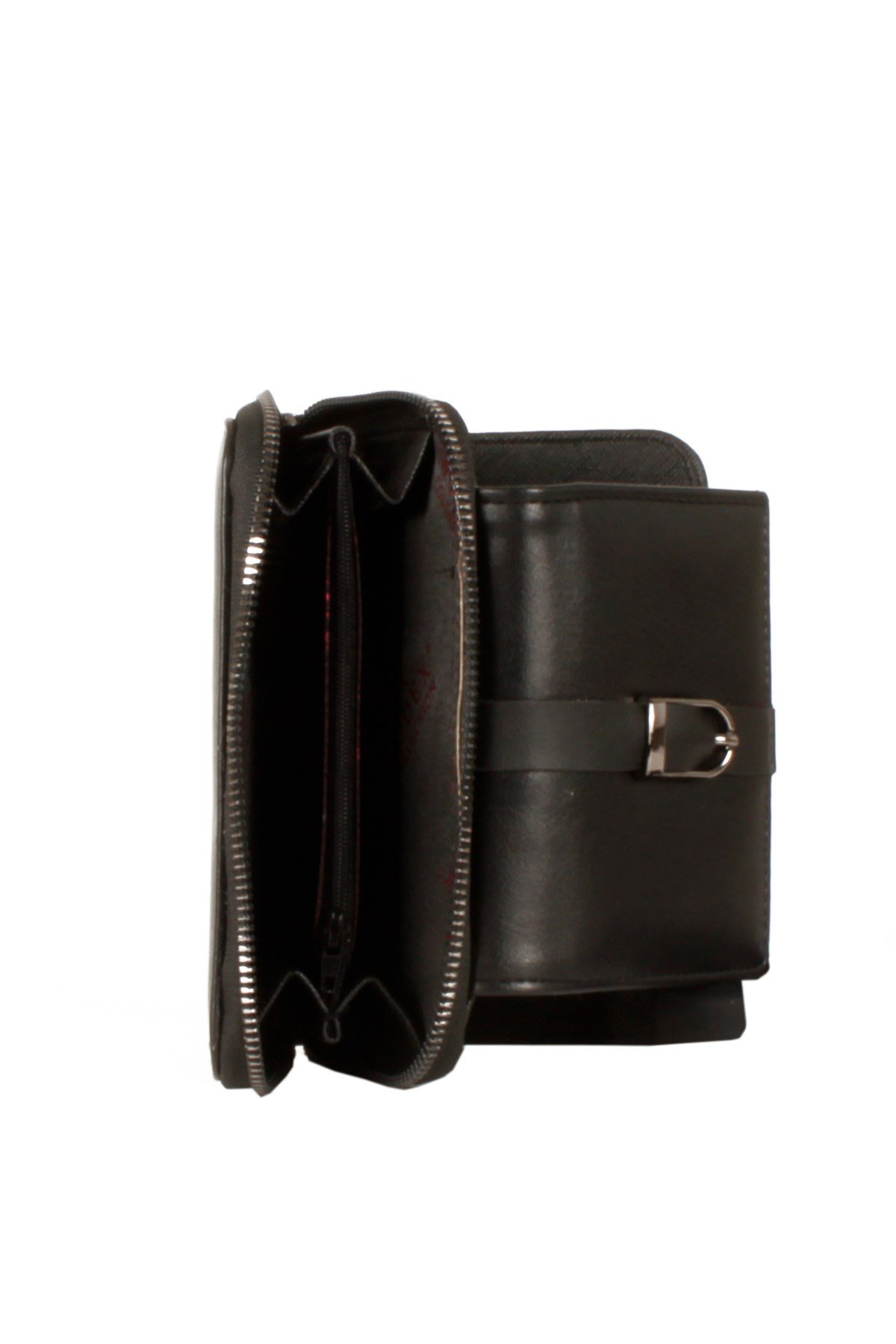 LWE50526-STalhaLuwwe Bag'sKadın Kemer Detaylı Çift Bölmeli Cüzdan&Kartlık (50526)