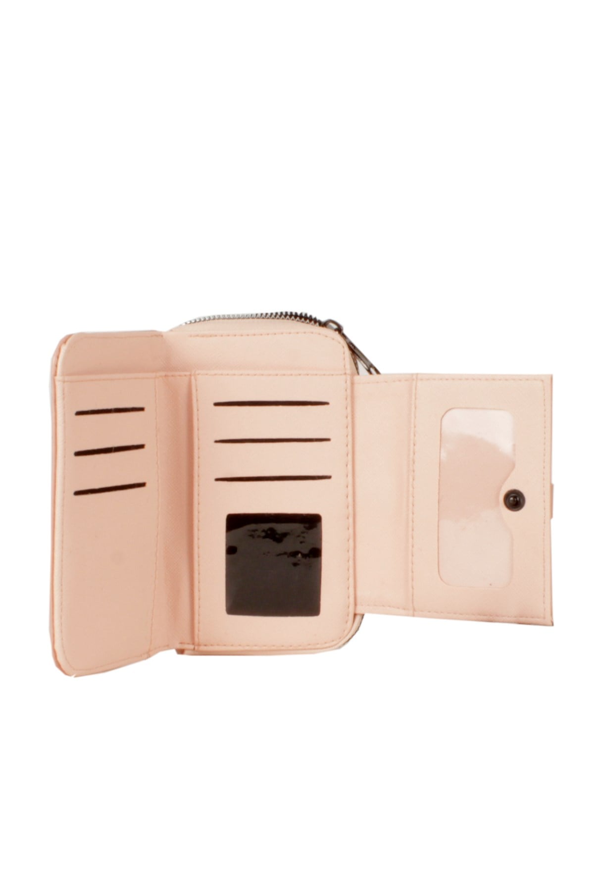 LWE50526-STalhaLuwwe Bag'sKadın Kemer Detaylı Çift Bölmeli Cüzdan&Kartlık (50526)