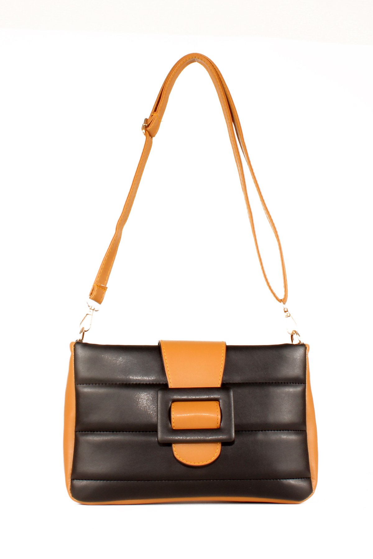 LWE1598-SOsmanlıLuwwe Bag'sKadın Kemer Detaylı Kapitone Omuz Çantası (1598)