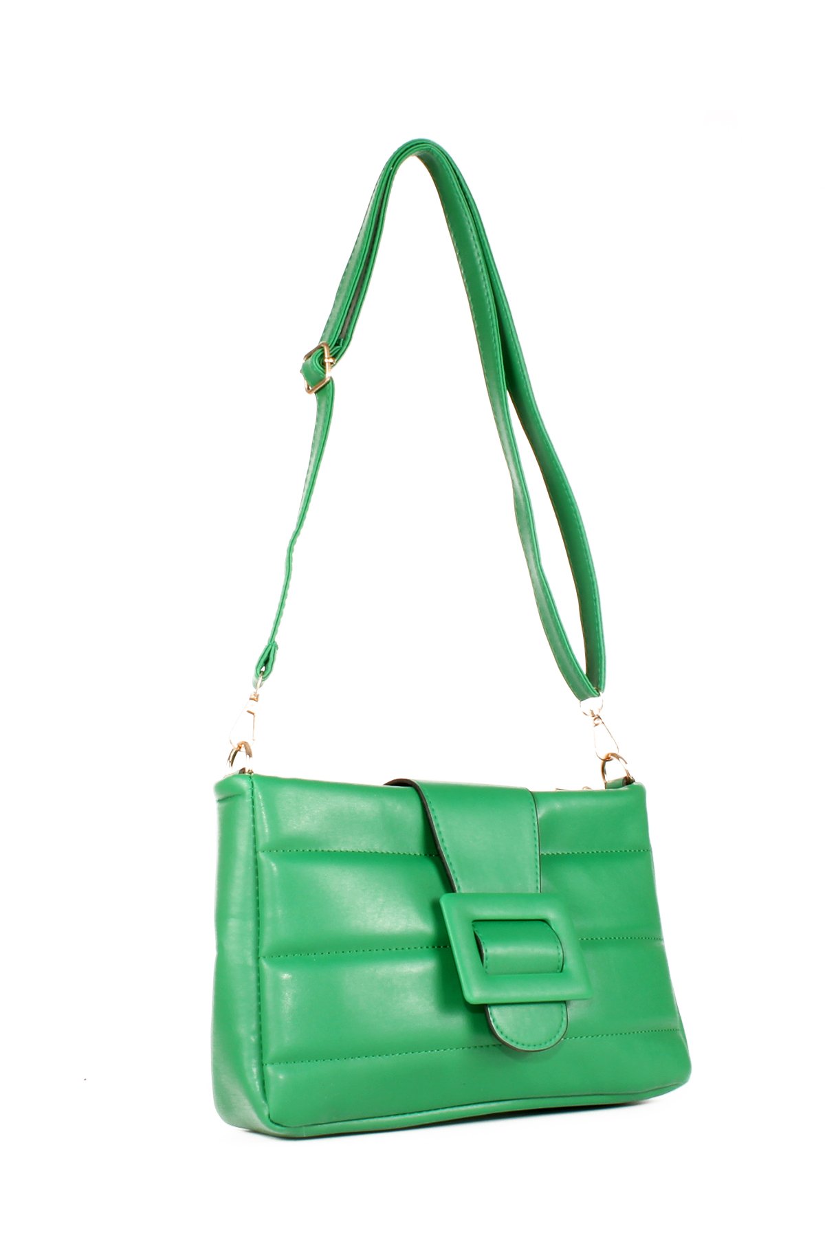 LWE1598-SOsmanlıLuwwe Bag'sKadın Kemer Detaylı Kapitone Omuz Çantası (1598)