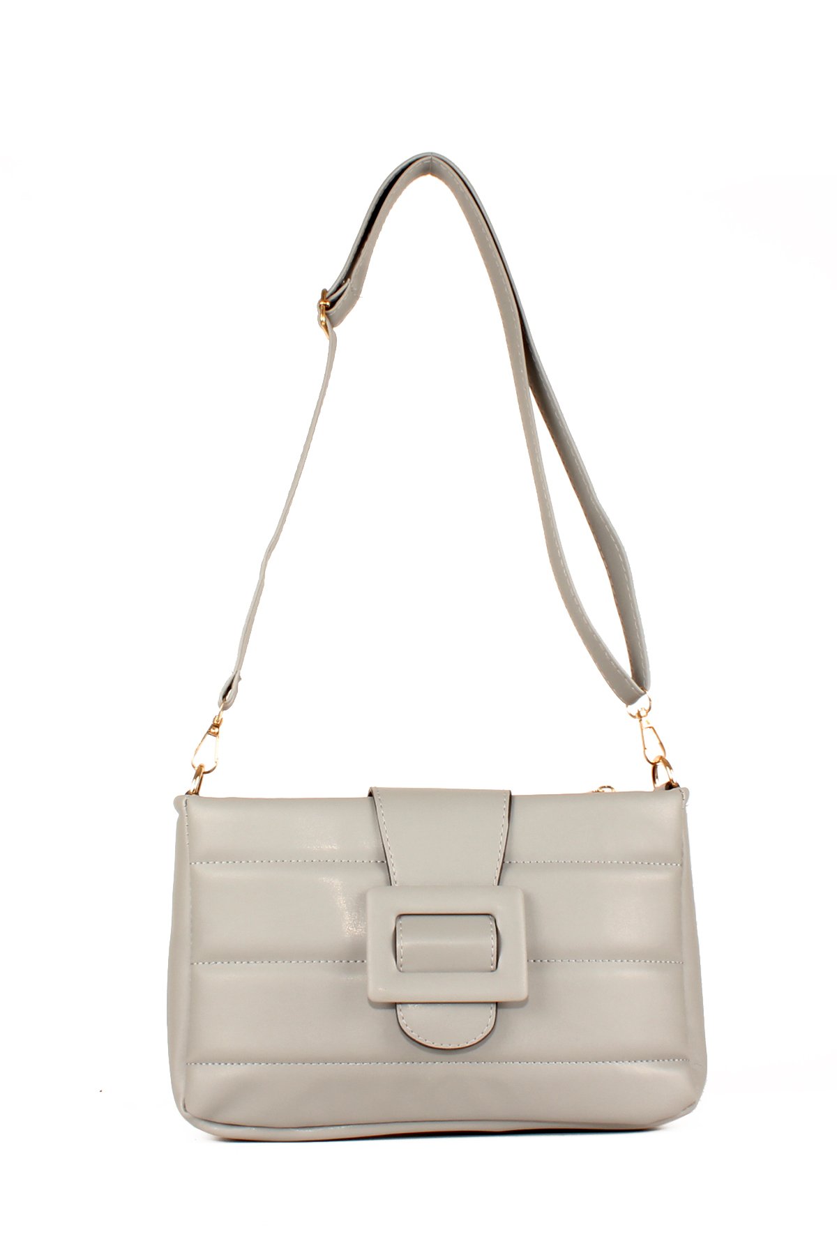 LWE1598-SOsmanlıLuwwe Bag'sKadın Kemer Detaylı Kapitone Omuz Çantası (1598)