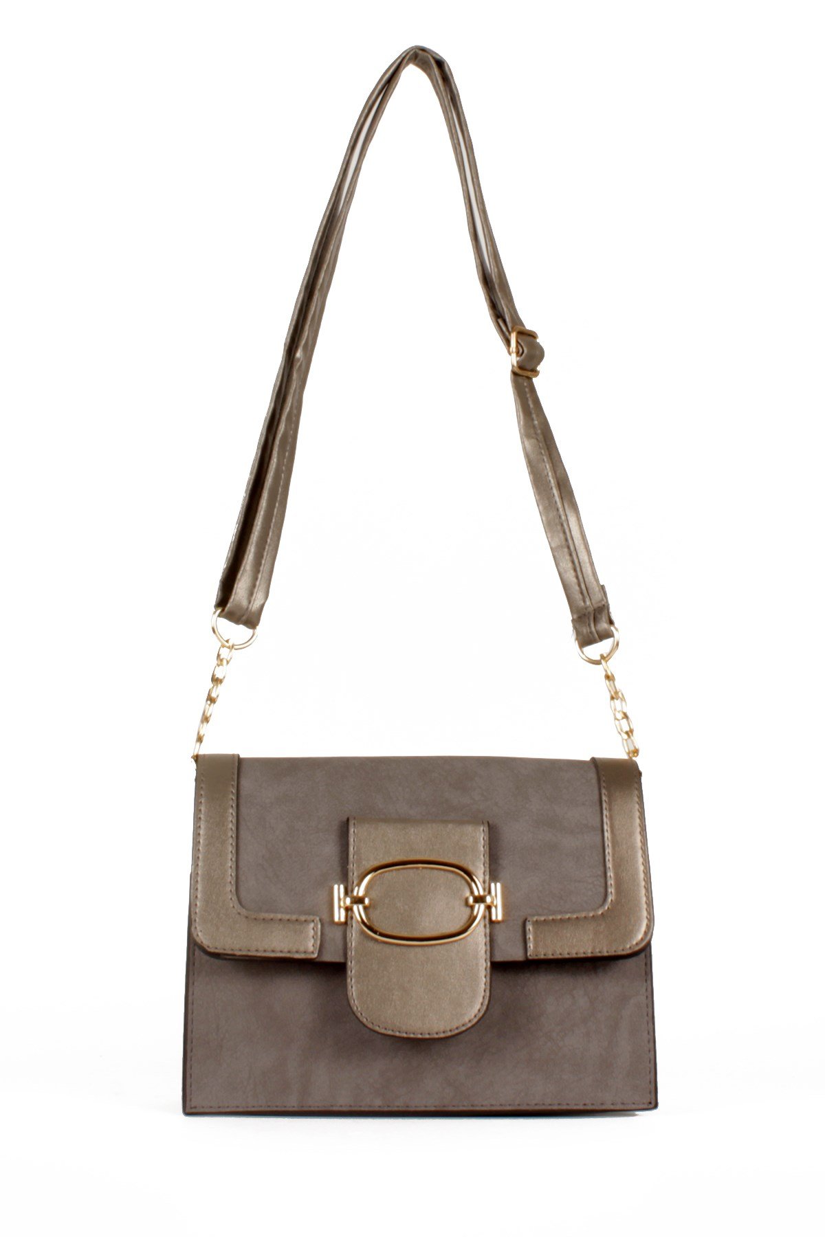 LWE20476-STalhaLuwwe Bag'sKadın Kemer Detaylı Omuz Çantası (20476)