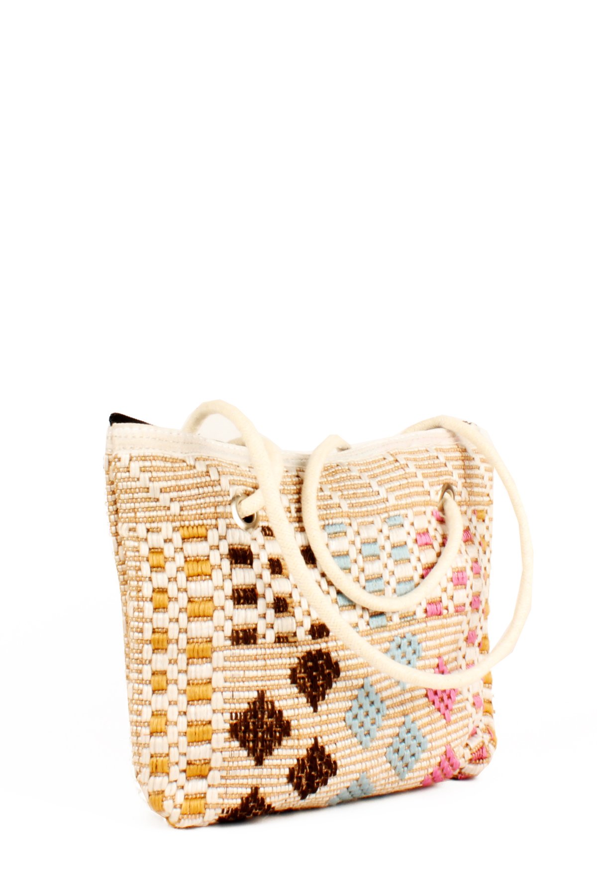 LWE60741-Klm1MviKhvTalhaLuwwe Bag'sKadın Kilim Motifli Etnik Tarz Anne Bebek-Günlük-Plaj Çok Amaçlı Dokuma Örgü El ve Omuz Çantası (60741)