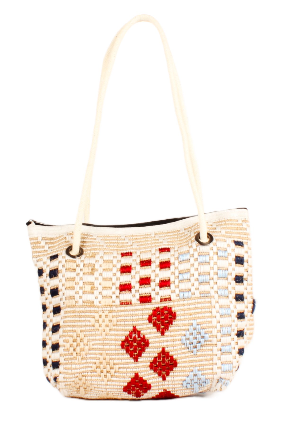 LWE60741-Klm1MviKhvTalhaLuwwe Bag'sKadın Kilim Motifli Etnik Tarz Anne Bebek-Günlük-Plaj Çok Amaçlı Dokuma Örgü El ve Omuz Çantası (60741)