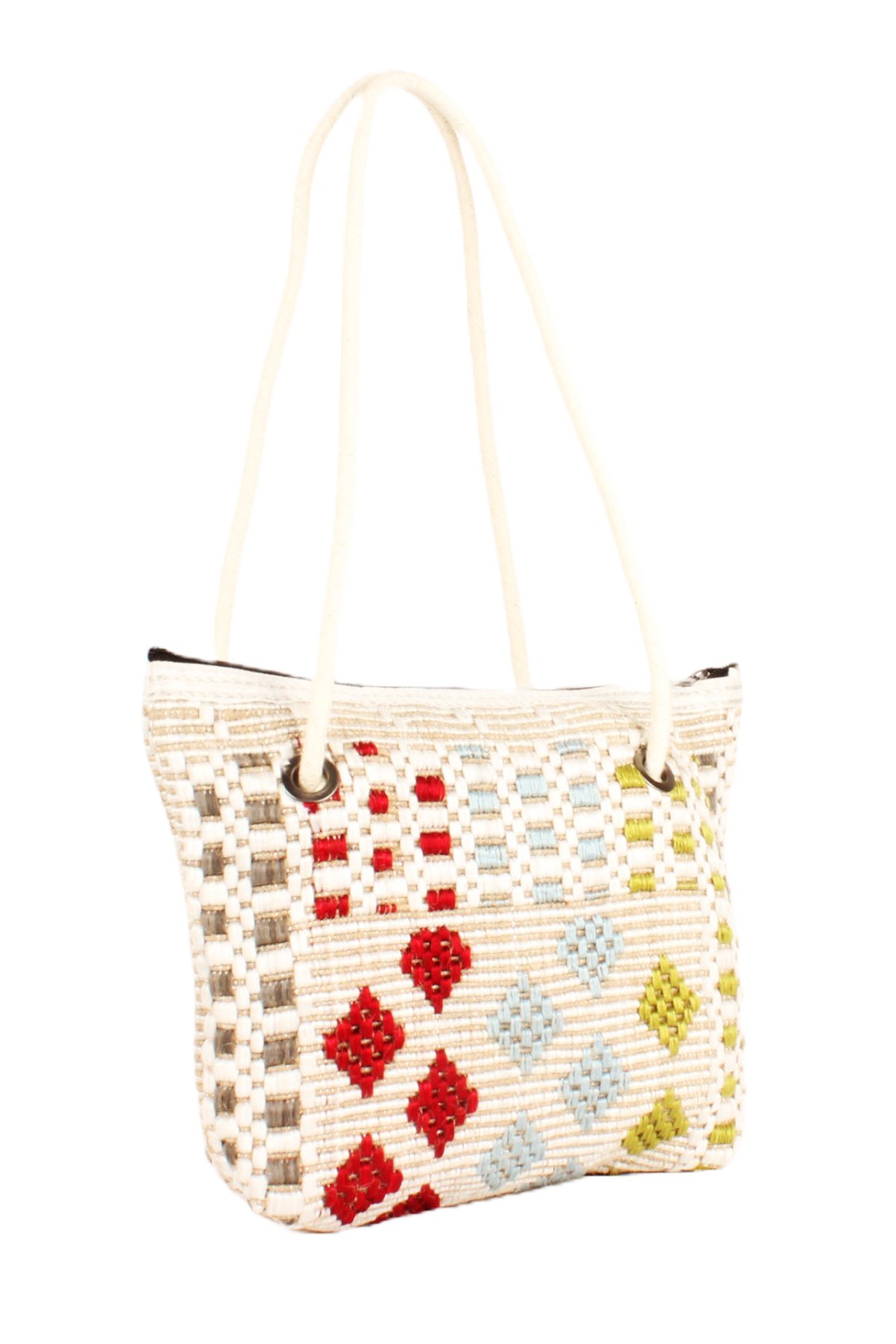 LWE60741-Klm1MviKhvTalhaLuwwe Bag'sKadın Kilim Motifli Etnik Tarz Anne Bebek-Günlük-Plaj Çok Amaçlı Dokuma Örgü El ve Omuz Çantası (60741)