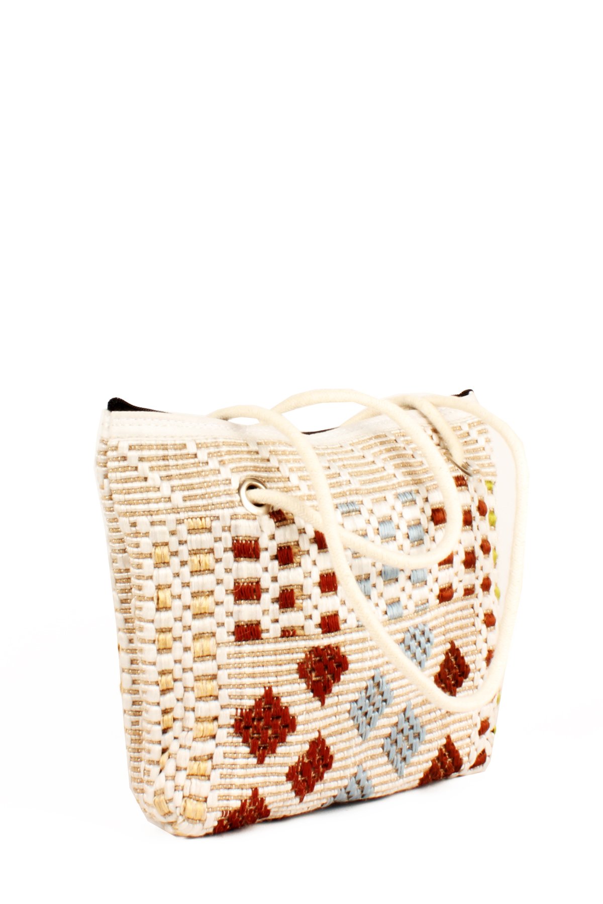 LWE60741-Klm1MviKhvTalhaLuwwe Bag'sKadın Kilim Motifli Etnik Tarz Anne Bebek-Günlük-Plaj Çok Amaçlı Dokuma Örgü El ve Omuz Çantası (60741)