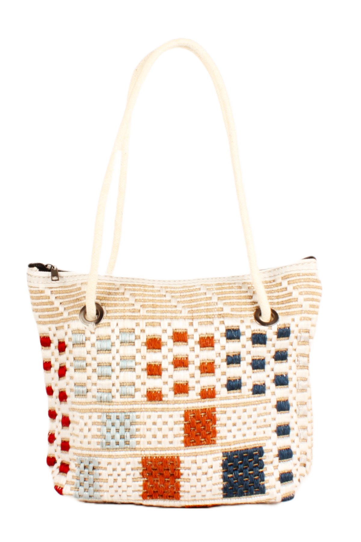 LWE60741-Klm1MviKhvTalhaLuwwe Bag'sKadın Kilim Motifli Etnik Tarz Anne Bebek-Günlük-Plaj Çok Amaçlı Dokuma Örgü El ve Omuz Çantası (60741)