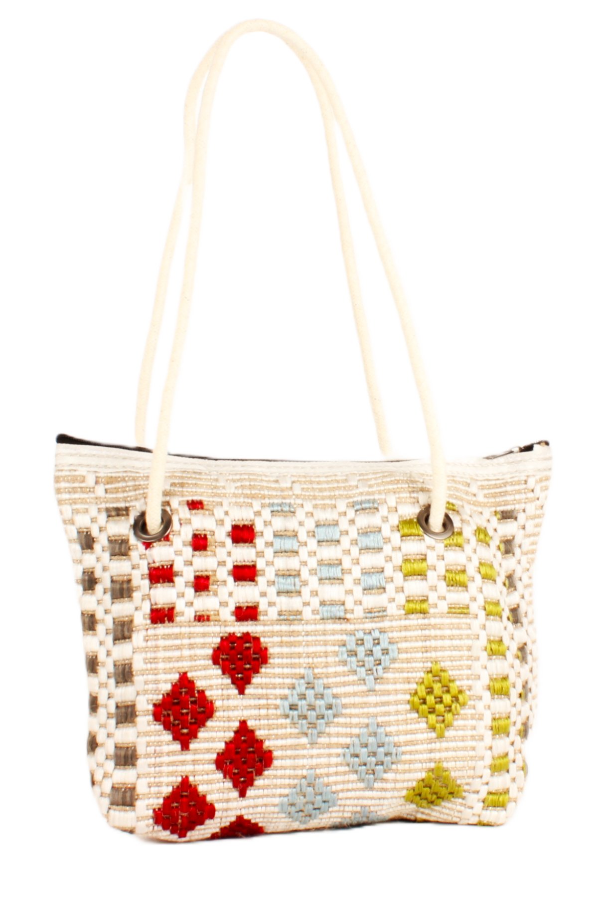 LWE60741-Klm1MviKhvTalhaLuwwe Bag'sKadın Kilim Motifli Etnik Tarz Anne Bebek-Günlük-Plaj Çok Amaçlı Dokuma Örgü El ve Omuz Çantası (60741)