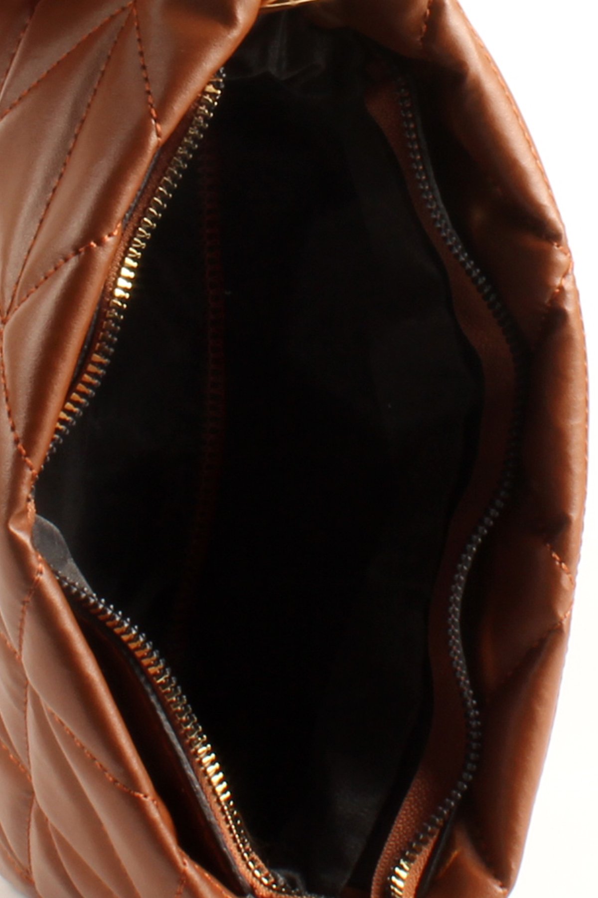 LWE20732-SyhTalhaLuwwe Bag'sKadın Kolon Askılı Kapitoneli Nakışlı Yonca Detaylı Omuz Çantası (20732)