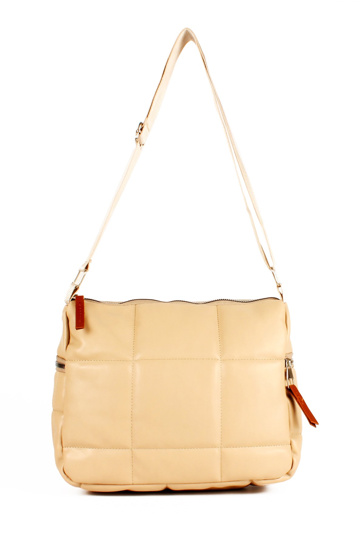 LWE1733-SyhTalhaLuwwe Bag'sKadın Kolon Askılı Yan Cepli Kapitoneli Nakışlı Orta Boy Omuz Çantası (1733)