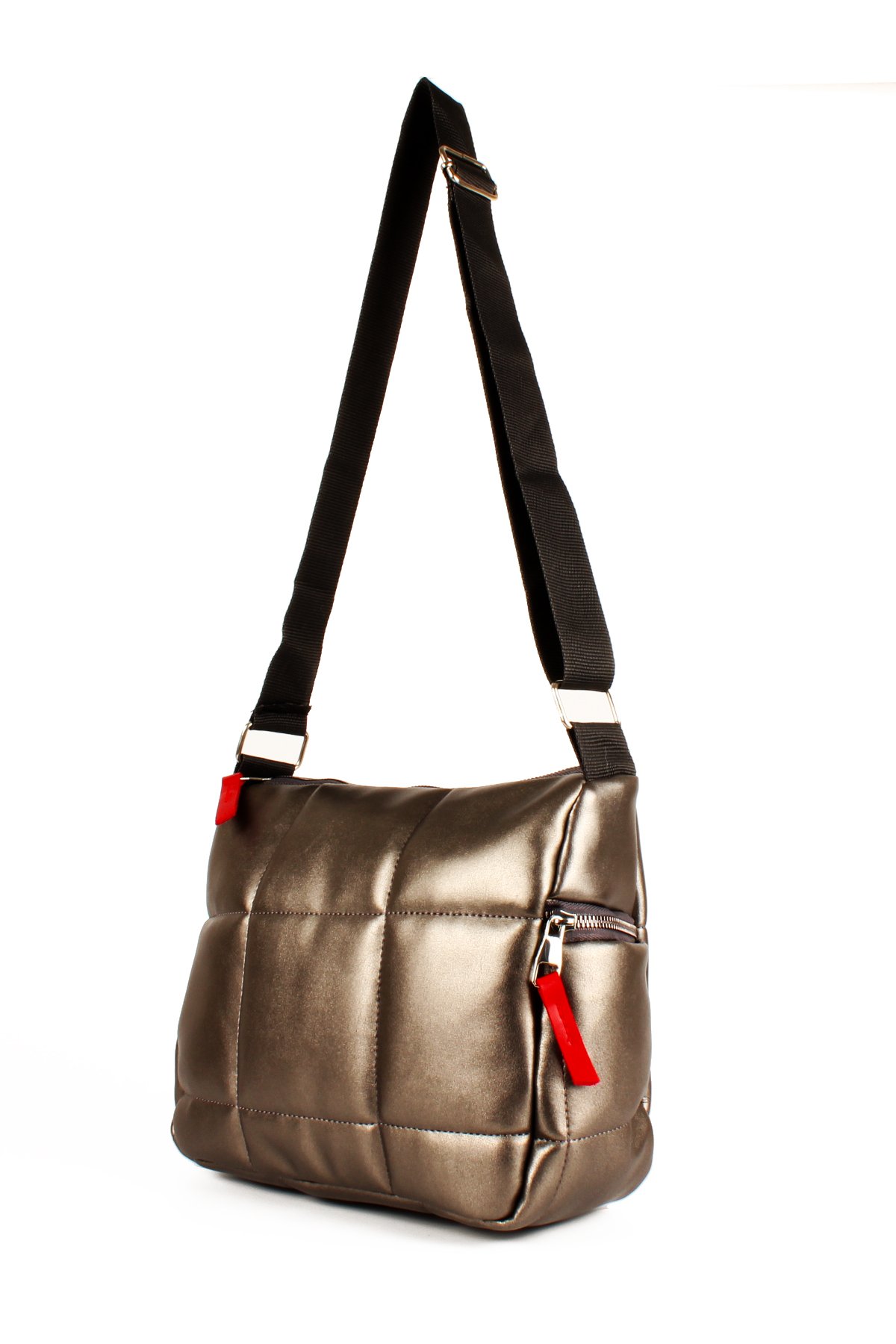 LWE1733-SyhTalhaLuwwe Bag'sKadın Kolon Askılı Yan Cepli Kapitoneli Nakışlı Orta Boy Omuz Çantası (1733)