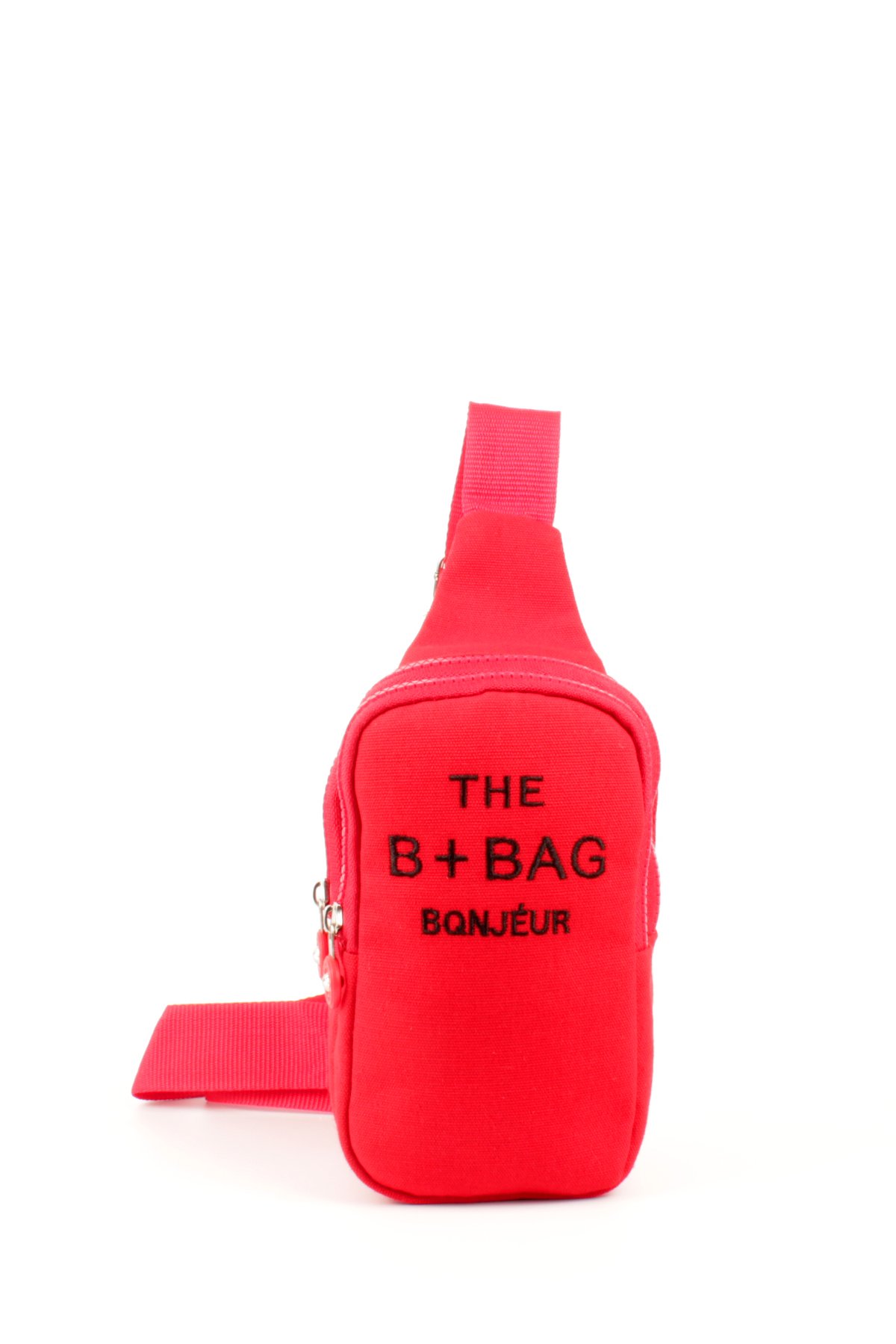 LWE20769-SyhTalhaLuwwe Bag'sKadın Krinkıl Kumaş İki Bölmeli Telefonluk Boy Çapraz Kolon Askılı Sırt ve Göğüs Çantası (20769)