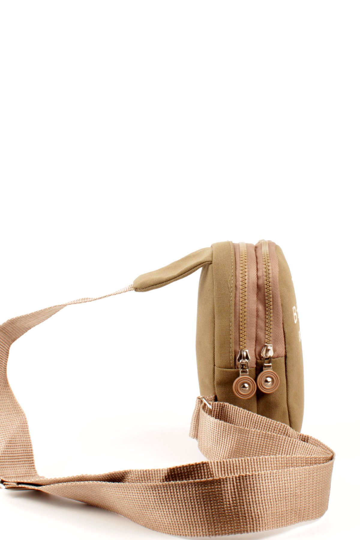 LWE20769-SyhTalhaLuwwe Bag'sKadın Krinkıl Kumaş İki Bölmeli Telefonluk Boy Çapraz Kolon Askılı Sırt ve Göğüs Çantası (20769)