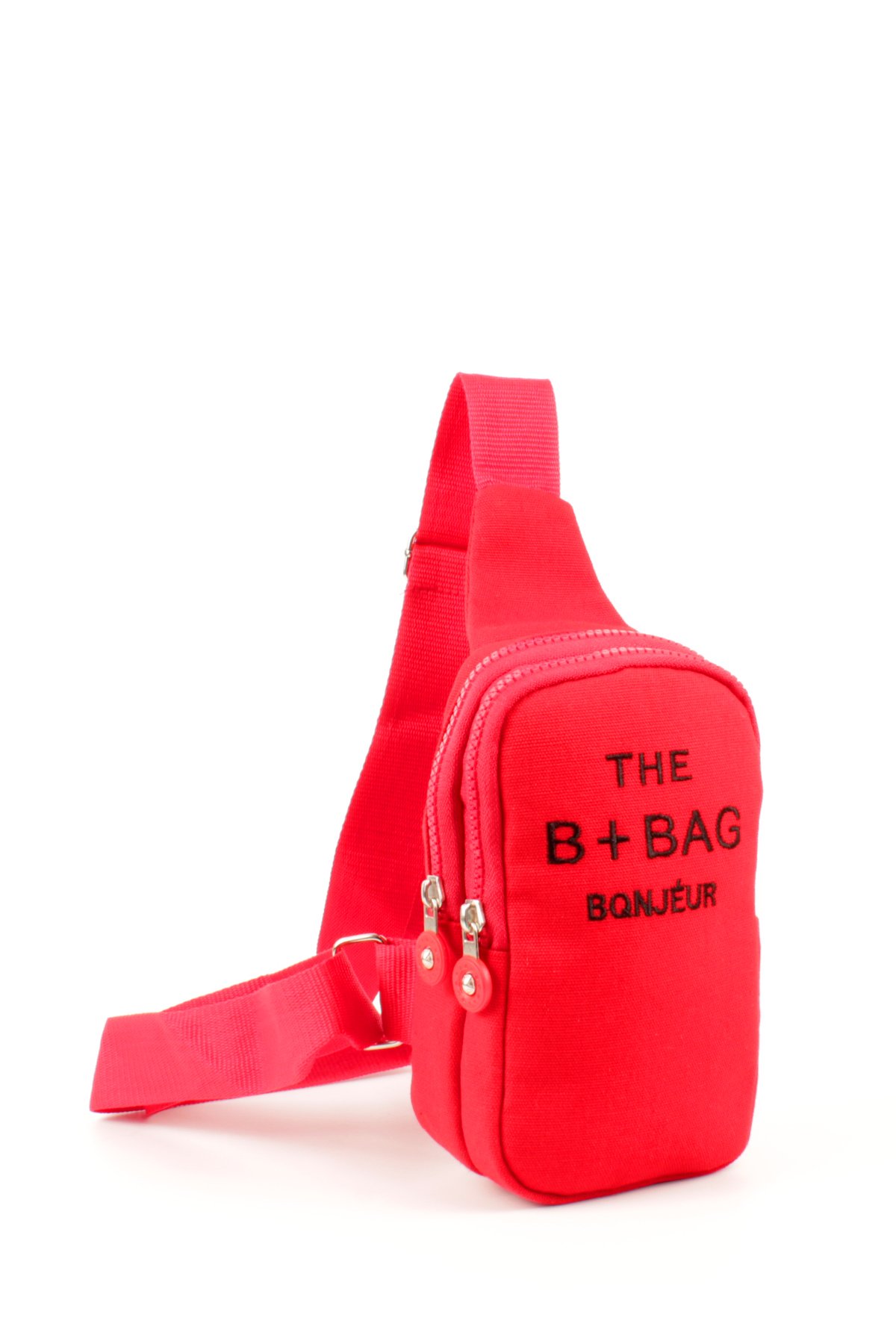 LWE20769-SyhTalhaLuwwe Bag'sKadın Krinkıl Kumaş İki Bölmeli Telefonluk Boy Çapraz Kolon Askılı Sırt ve Göğüs Çantası (20769)