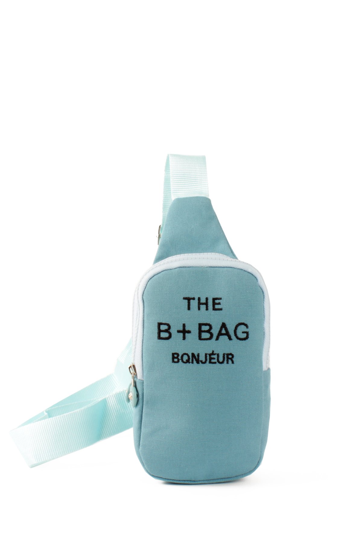 LWE20769-SyhTalhaLuwwe Bag'sKadın Krinkıl Kumaş İki Bölmeli Telefonluk Boy Çapraz Kolon Askılı Sırt ve Göğüs Çantası (20769)