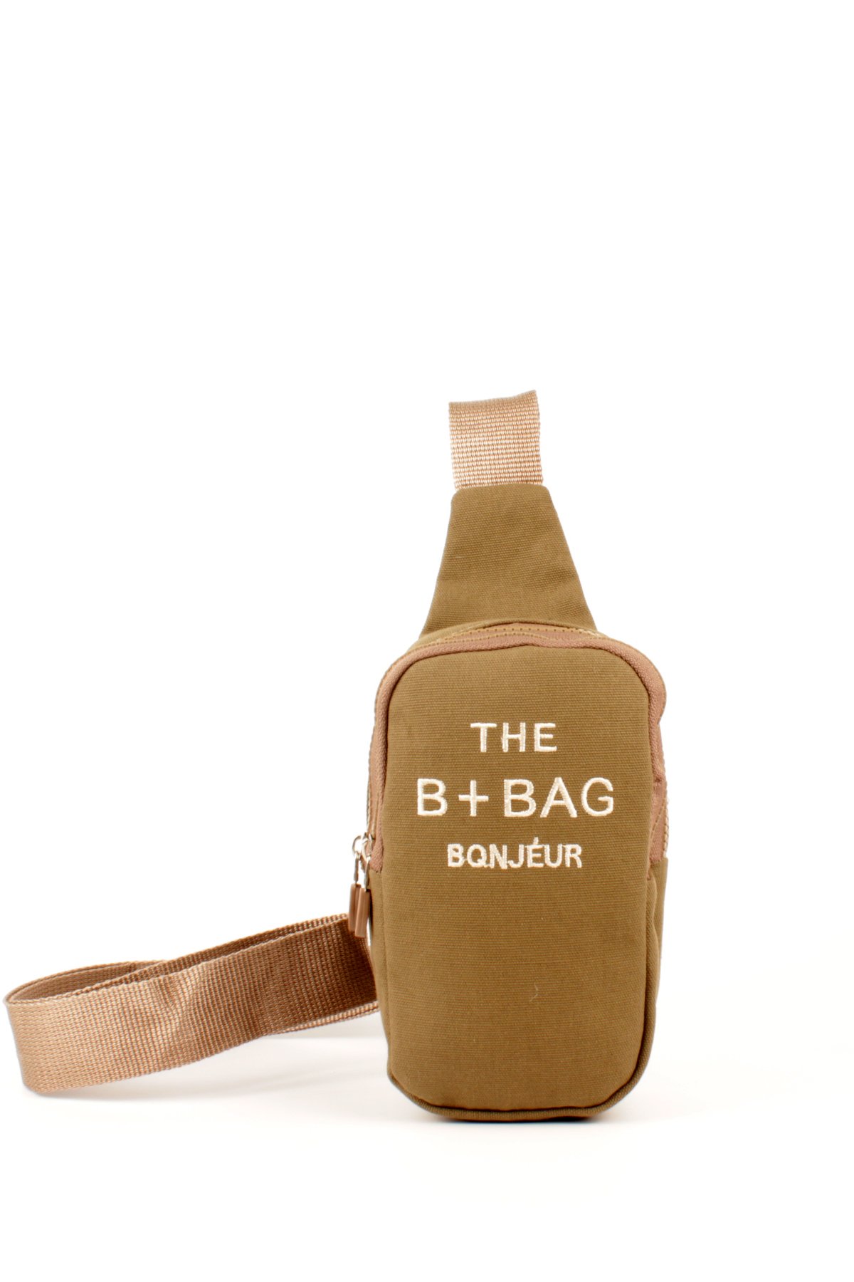 LWE20769-SyhTalhaLuwwe Bag'sKadın Krinkıl Kumaş İki Bölmeli Telefonluk Boy Çapraz Kolon Askılı Sırt ve Göğüs Çantası (20769)