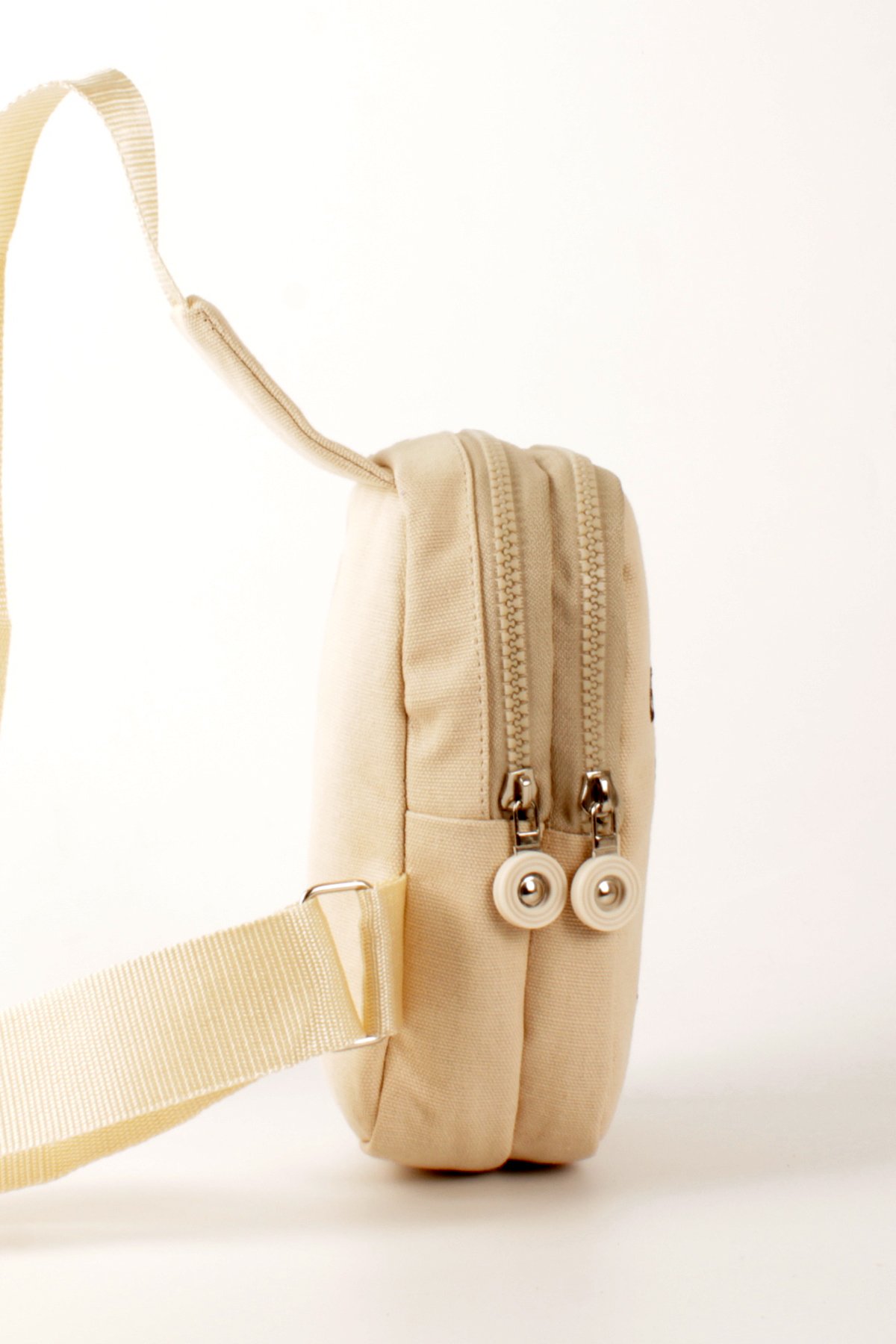 LWE20769-SyhTalhaLuwwe Bag'sKadın Krinkıl Kumaş İki Bölmeli Telefonluk Boy Çapraz Kolon Askılı Sırt ve Göğüs Çantası (20769)