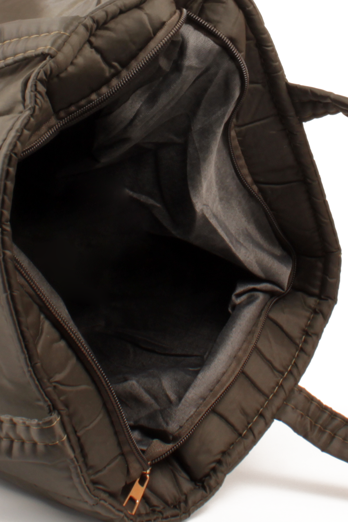 LWE10799-SyhMusabLuwwe Bag'sKadın Maxi Boy Paraşüt Kumaş Kapitoneli Yazı Detaylı Shopper Tarz Kol Ve Omuz Çantası (10799)