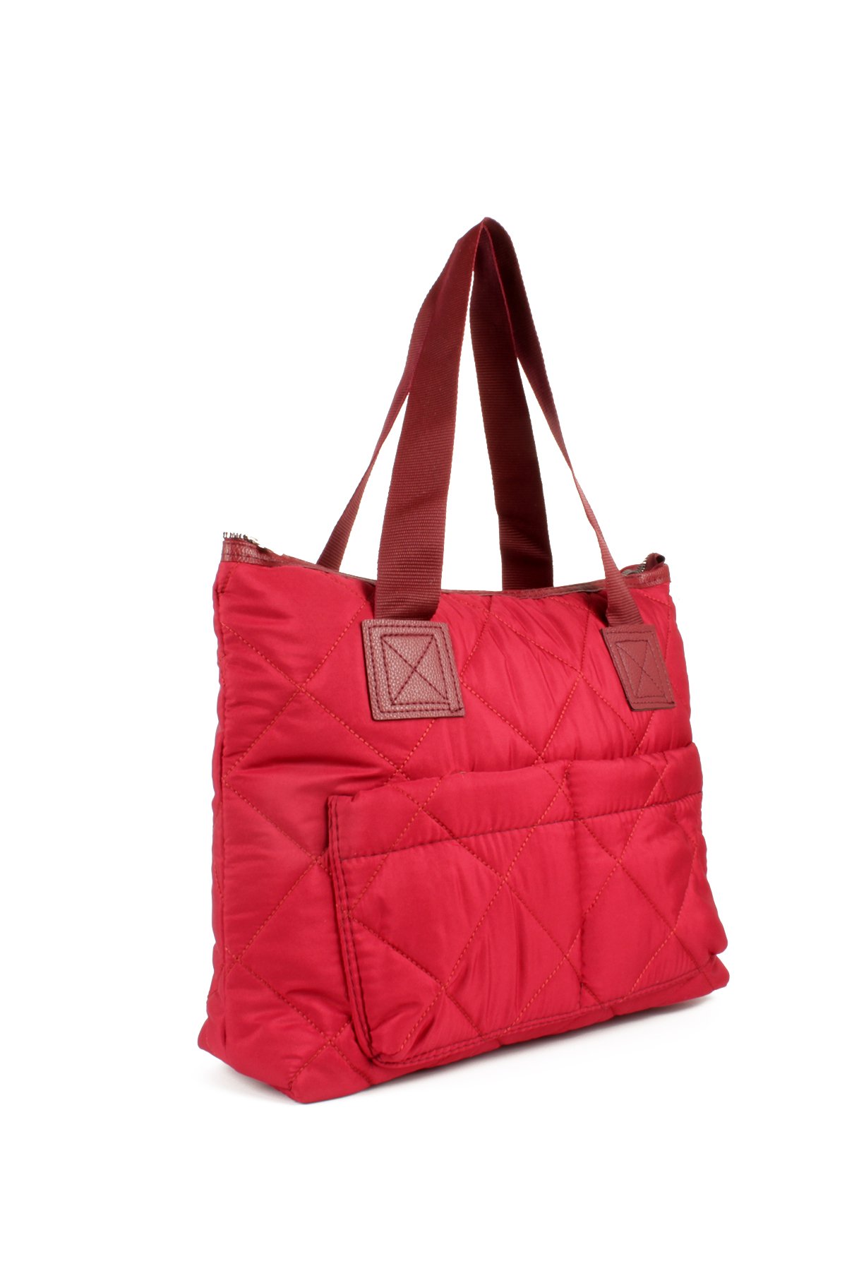 LWE10783-SyhTalhaLuwwe Bag'sKadın Maxi Boy Paraşüt Kumaş Ön Bölmeli Shopper Tarz Kol Ve Omuz Çantası (10783)