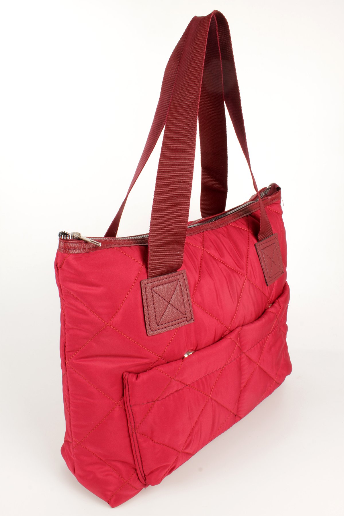 LWE10783-SyhTalhaLuwwe Bag'sKadın Maxi Boy Paraşüt Kumaş Ön Bölmeli Shopper Tarz Kol Ve Omuz Çantası (10783)