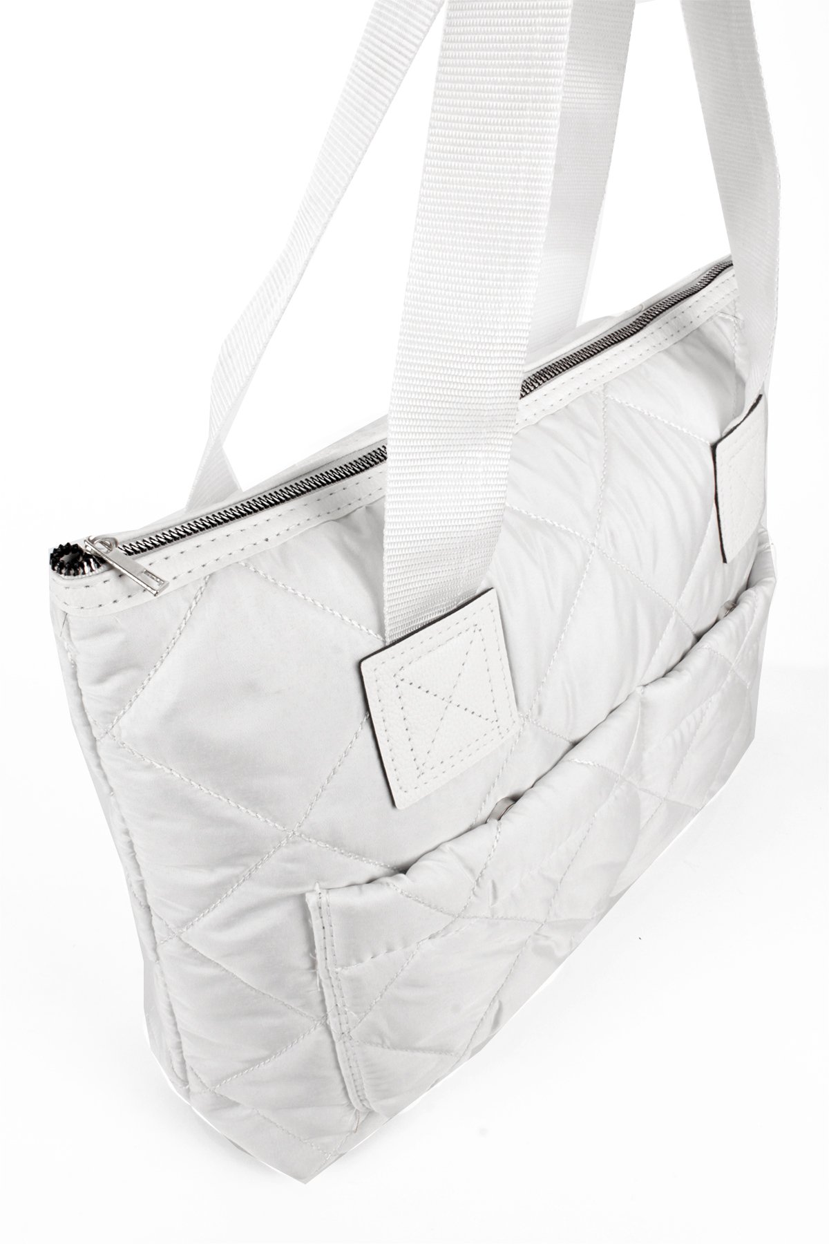 LWE10783-SyhTalhaLuwwe Bag'sKadın Maxi Boy Paraşüt Kumaş Ön Bölmeli Shopper Tarz Kol Ve Omuz Çantası (10783)