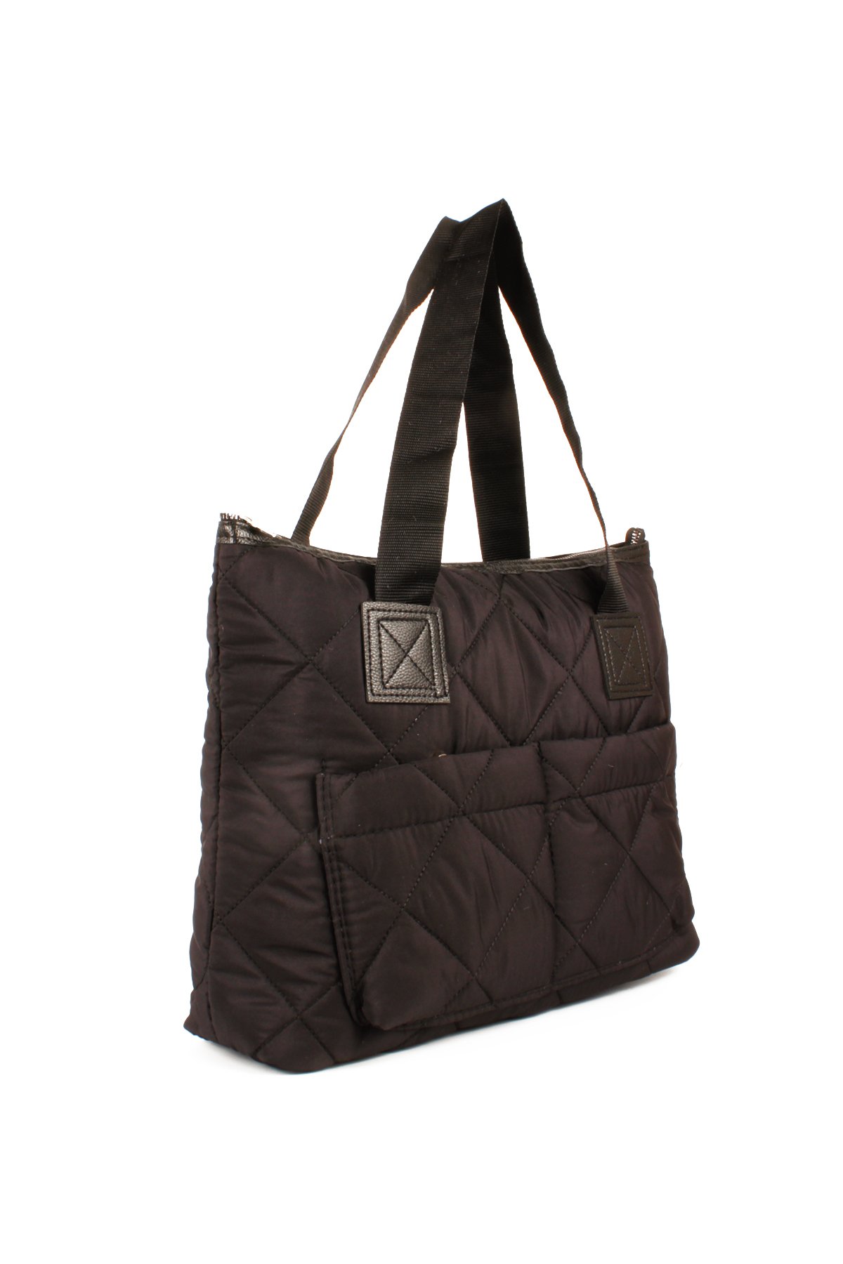 LWE10783-SyhTalhaLuwwe Bag'sKadın Maxi Boy Paraşüt Kumaş Ön Bölmeli Shopper Tarz Kol Ve Omuz Çantası (10783)